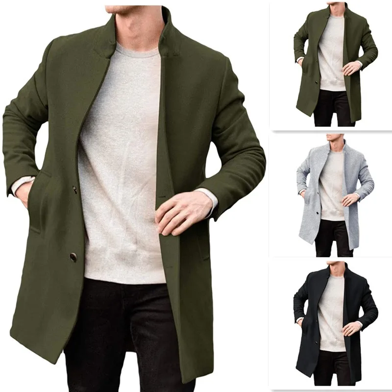 Simple British Autumn and Winter Men's Jacket European and American Casual American Suit Woolen Coat Men Clothing
Simple British Autumn and Winter Men's Jacket European and American Casual American Suit Woolen Coat Men Clothing