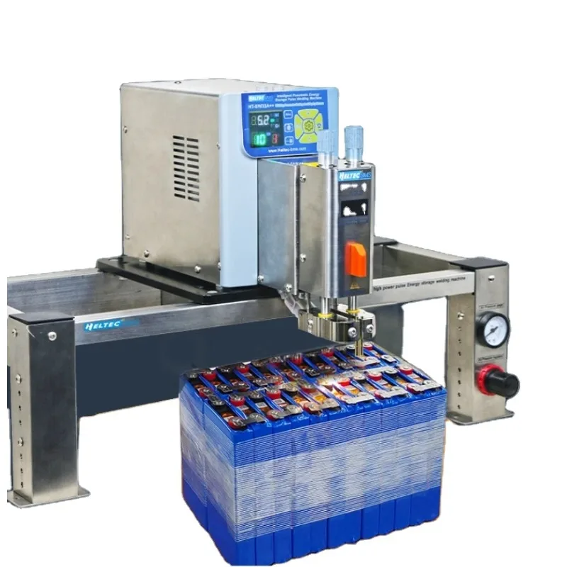 HeltecBMS Pneumatic Welding Point 42KW 7000A Energy Storage Lithium Battery Cell Welding Machine for Lithium Ion Diy Spot Welder