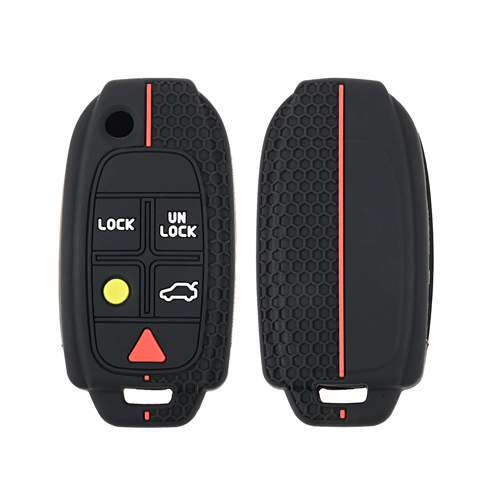1Pc Black Dot White Red Line-Foldable 5-Key Set 5 Buttons Flip Silicone Remote Key Case For Volvo XC90 Car Key Cover Accessories
1Pc Black Dot White Red Line-Foldable 5-Key Set 5 Buttons Flip Silicone Remote Key Case For Volvo XC90 Car Key Cover Accessories