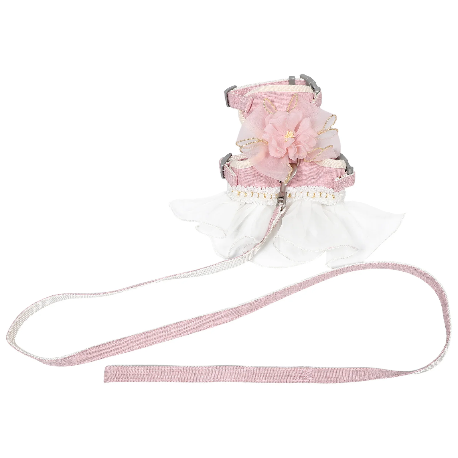 Soft Cat Harness and Leash Escape Proof Dress Adjustable Breathable Mesh Vest Tulle Flower Decor Outdoor Walking 3.5-6kg
Soft Cat Harness and Leash Escape Proof Dress Adjustable Breathable Mesh Vest Tulle Flower Decor Outdoor Walking 3.5-6kg