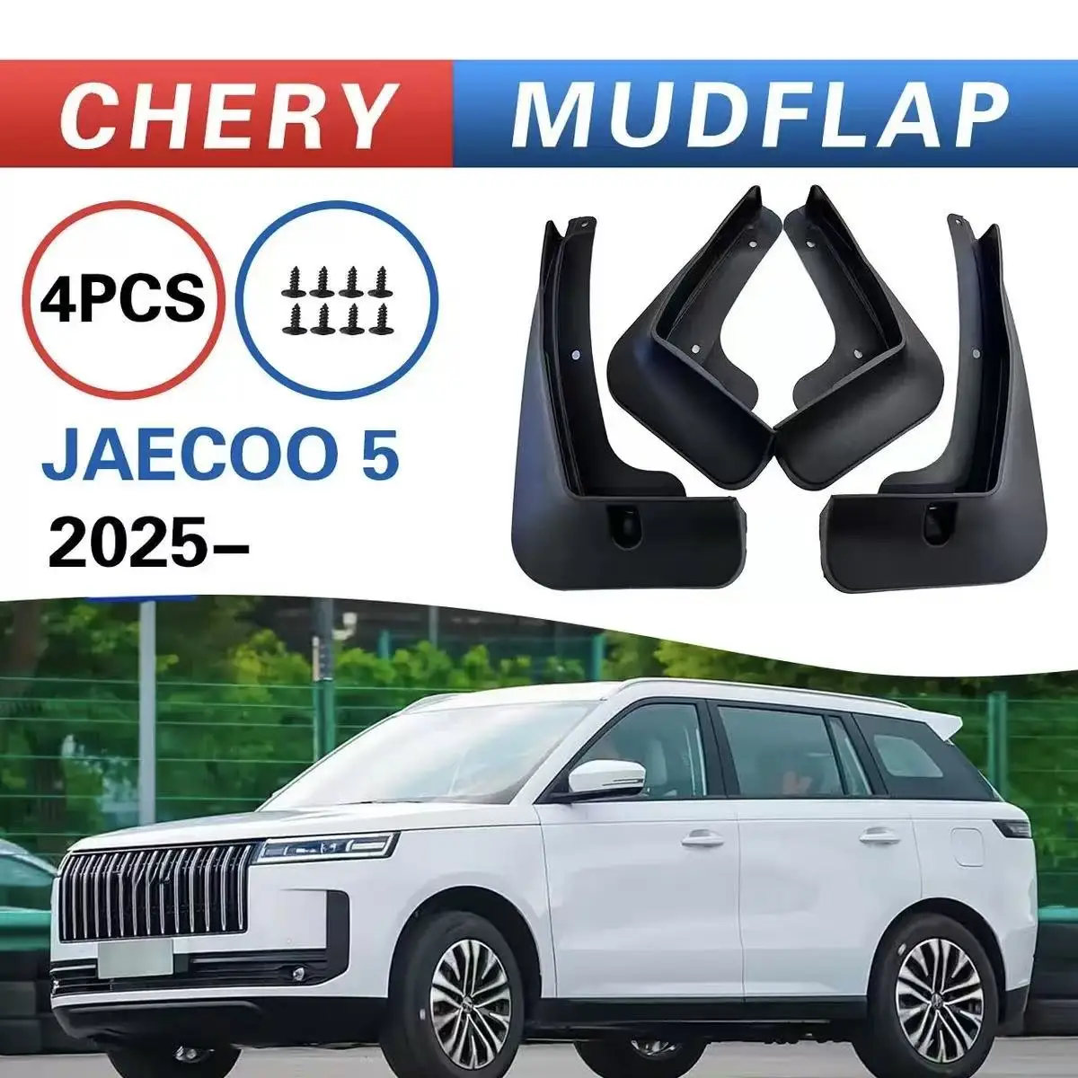 Car Mudguards Mud Flaps For Jaecoo J5 5 E5 EV 2025 2026 Front Rear Wheel Mudguard Splash Guard Fender Mudflaps Auto Accessories
Car Mudguards Mud Flaps For Jaecoo J5 5 E5 EV 2025 2026 Front Rear Wheel Mudguard Splash Guard Fender Mudflaps Auto Accessories