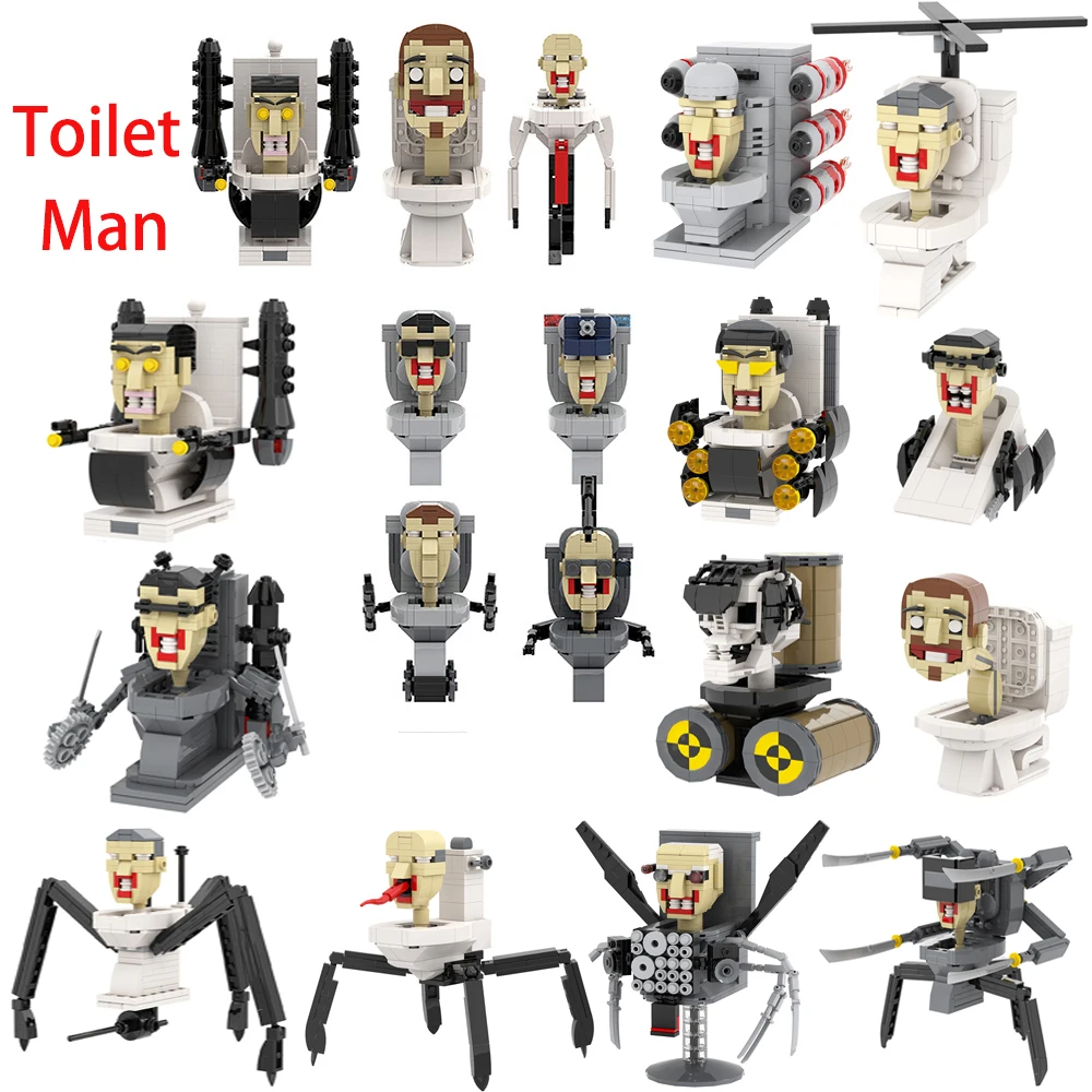 MINISO Skibidi Toilet Man vs Monitor Building Blocks The Audio and Camera Man Toys for Kids Adults Game Fans (127/263 PCS)
MINISO Skibidi Toilet Man vs Monitor Building Blocks The Audio and Camera Man Toys for Kids Adults Game Fans (127/263 PCS)
