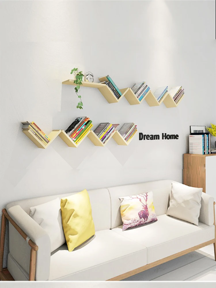 Creative Wall Mounted Shelf No Drilling Living Room Wall Hanging Rack Bedroom Decorative TV Background Wall Storage Display
Creative Wall Mounted Shelf No Drilling Living Room Wall Hanging Rack Bedroom Decorative TV Background Wall Storage Display