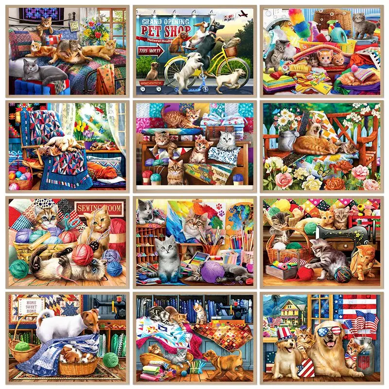 CHENISTORY Paint By Number Cat And Dog Drawing On Canvas Handpainted Art Gift Diy Pictures By Number Animal Kits Home Decor
CHENISTORY Paint By Number Cat And Dog Drawing On Canvas Handpainted Art Gift Diy Pictures By Number Animal Kits Home Decor