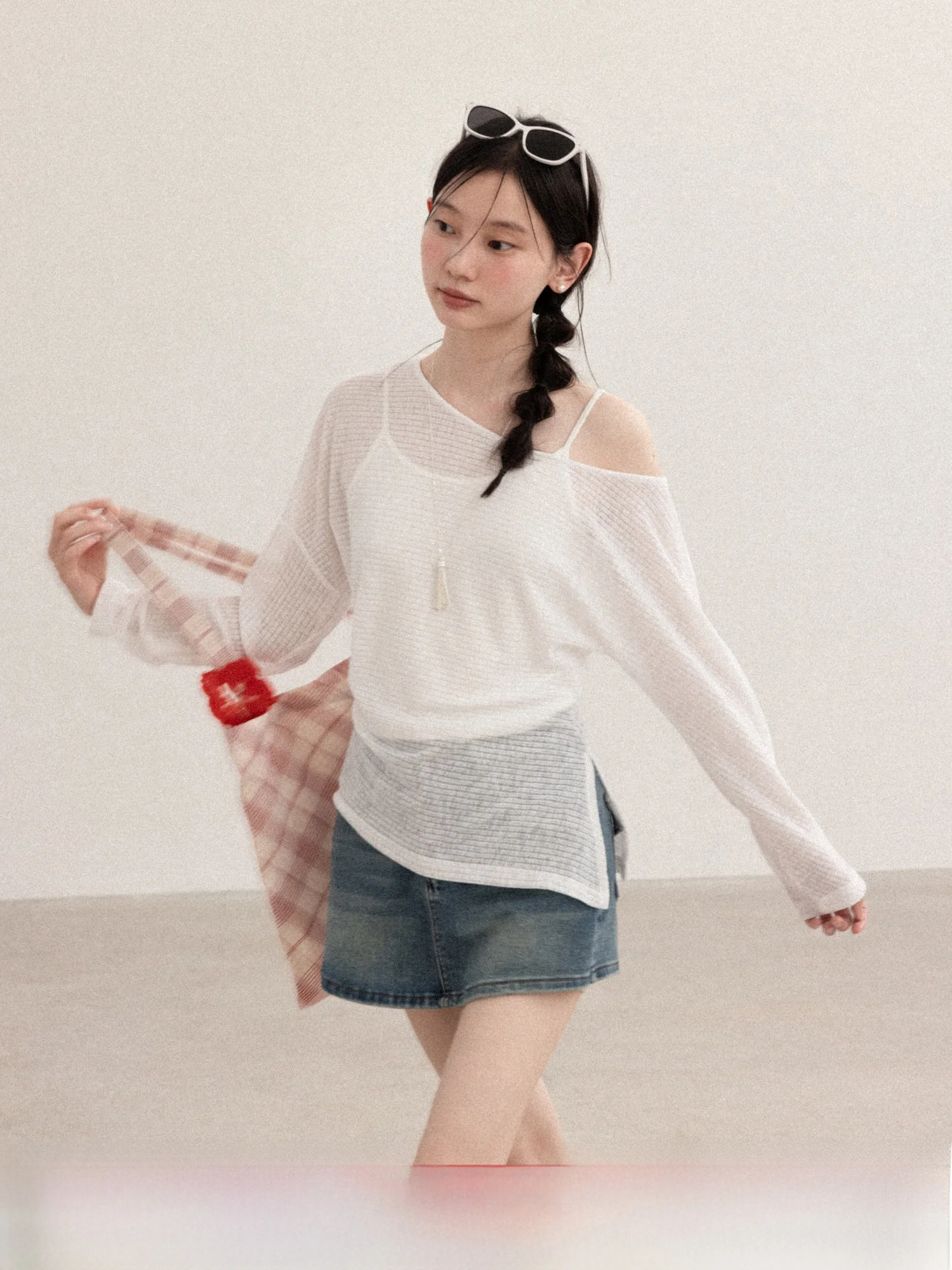 White Hollow out Long Sleeve T-Shirt Women's Spring Sun Protection Cover up Casual Loose Fit Polyester Spandex Blend
White Hollow out Long Sleeve T-Shirt Women's Spring Sun Protection Cover up Casual Loose Fit Polyester Spandex Blend