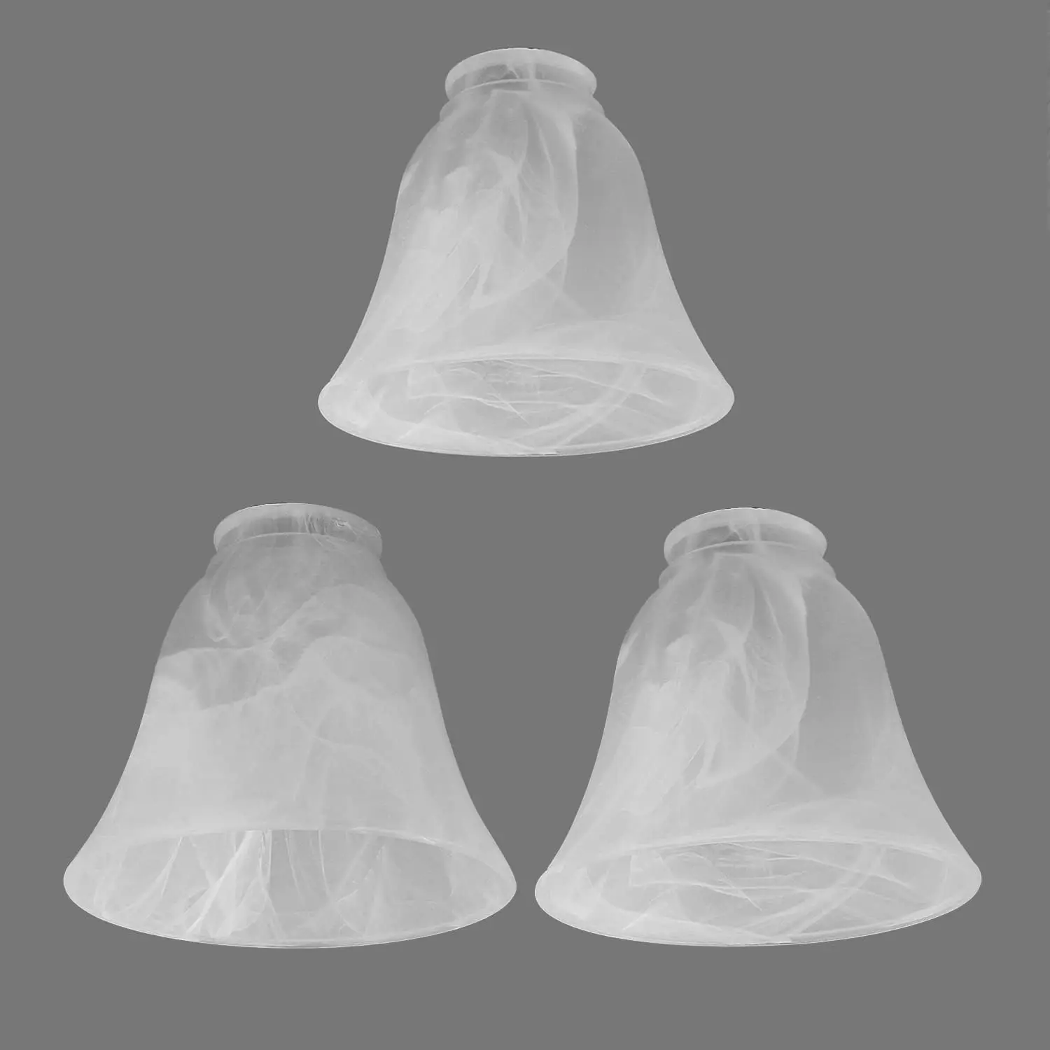 3 Pack Frosted Glass Shade, Bell Shaped Light Fixture Replacement Cover with 55m Fitter for Ceiling Fan Light Chandelier
3 Pack Frosted Glass Shade, Bell Shaped Light Fixture Replacement Cover with 55m Fitter for Ceiling Fan Light Chandelier