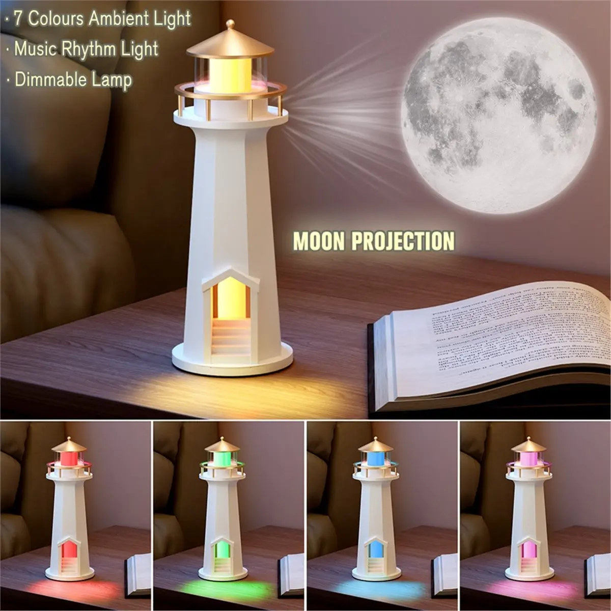 Проектор-ночник AS62 Lighthouse Moon Lamp с беспроводной зарядкой, Bluetooth-колонкой и функцией проекции для спальни
Проектор-ночник AS62 Lighthouse Moon Lamp с беспроводной зарядкой, Bluetooth-колонкой и функцией проекции для спальни