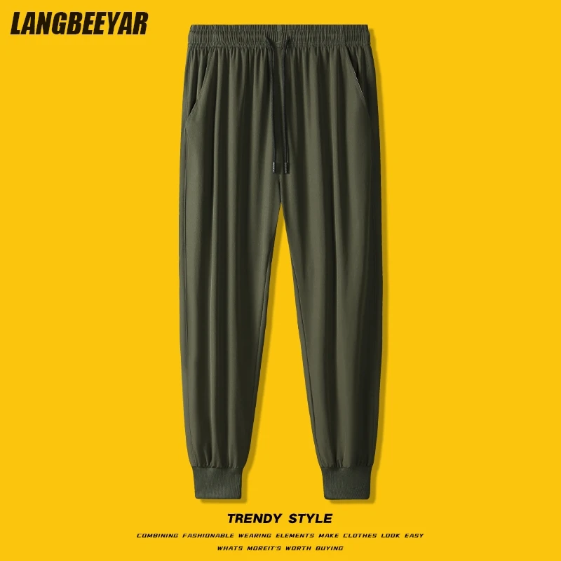 Top Quality Ice Silk Stretch New Brand Fashion Japanese Style Ankle-Length Pants Jogger Casual Baggy Trousers Mens Clothes 2025
Top Quality Ice Silk Stretch New Brand Fashion Japanese Style Ankle-Length Pants Jogger Casual Baggy Trousers Mens Clothes 2025