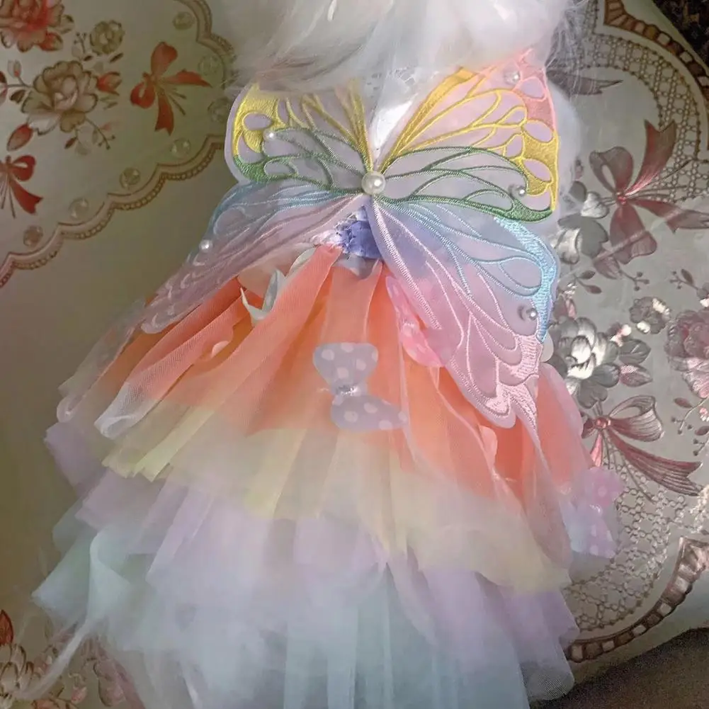 Lace Fabric Dog Dress Colorful Butterfly Princess Dog Dress with Fluffy Vibrant Lace Fabric Pet Apparel for Small for Parties
Lace Fabric Dog Dress Colorful Butterfly Princess Dog Dress with Fluffy Vibrant Lace Fabric Pet Apparel for Small for Parties