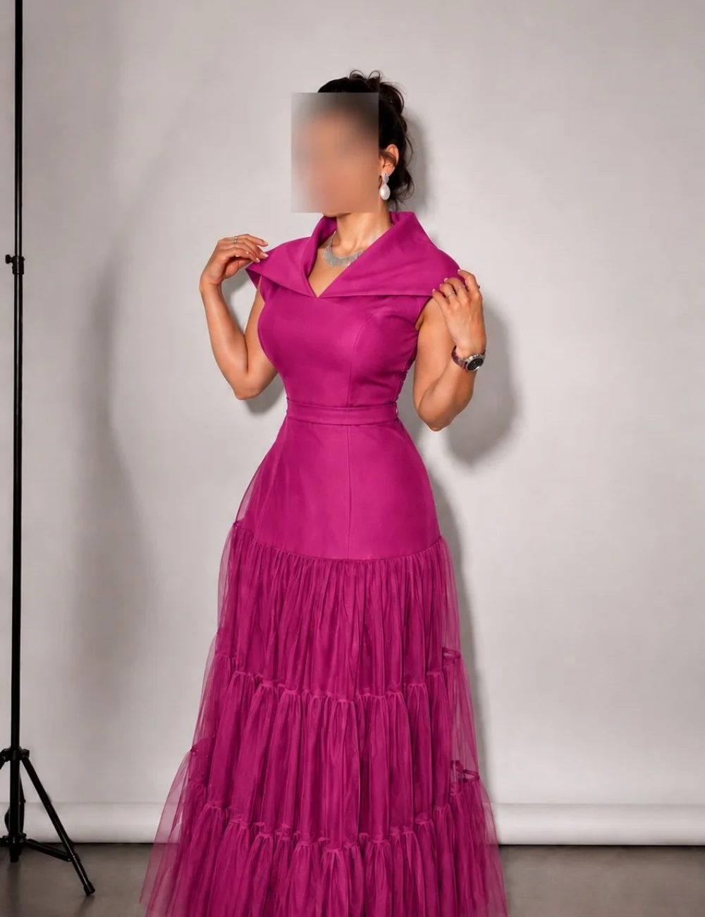 Customized Matching Elegant Tulle Pleat Ruched Draped A-line V-neck Long Dresses Evening Dresses Sizes Available High Quality
Customized Matching Elegant Tulle Pleat Ruched Draped A-line V-neck Long Dresses Evening Dresses Sizes Available High Quality