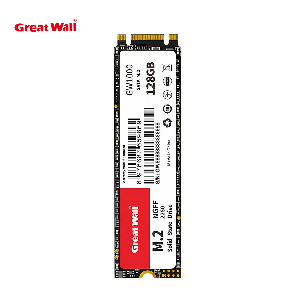 Great Wall M2 SSD 128GB 256GB 512GB NGFF M.2 2280 SSD 1TB SATA3 Internal Solid State Drive for Laptop PC
Great Wall M2 SSD 128GB 256GB 512GB NGFF M.2 2280 SSD 1TB SATA3 Internal Solid State Drive for Laptop PC