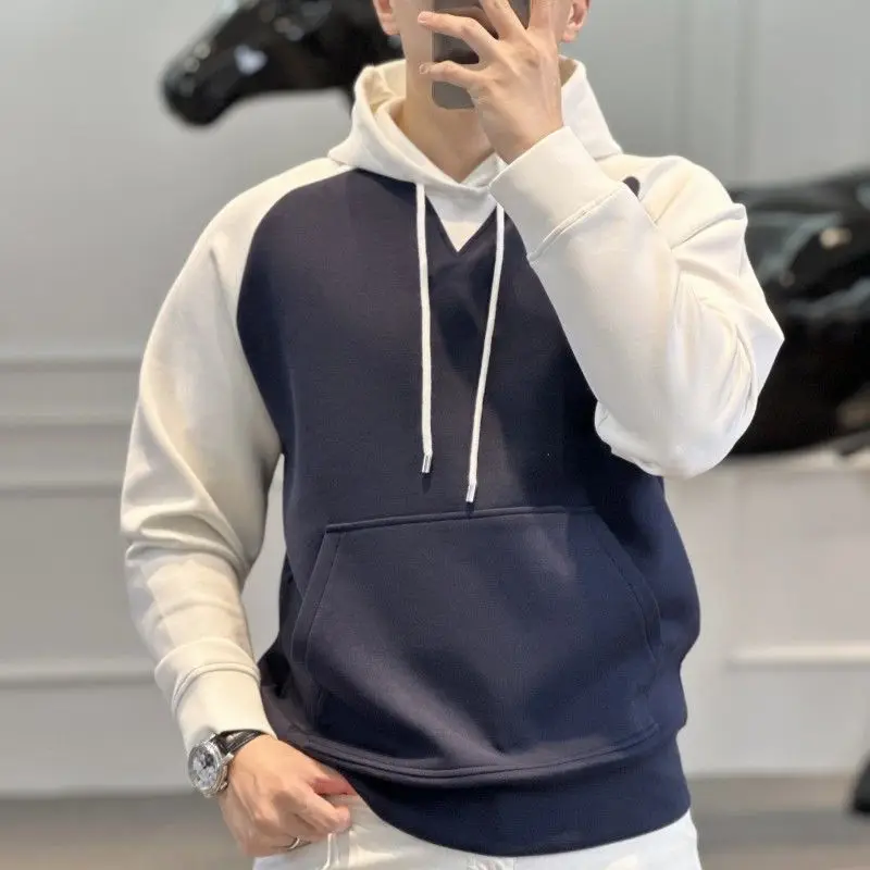 Men Trendy Contrast Color Patchwork All Match Hooded Sweatshirts Simple Casual Streetwear Hoodies Long Sleeve Slim Pullover Tops
Men Trendy Contrast Color Patchwork All Match Hooded Sweatshirts Simple Casual Streetwear Hoodies Long Sleeve Slim Pullover Tops