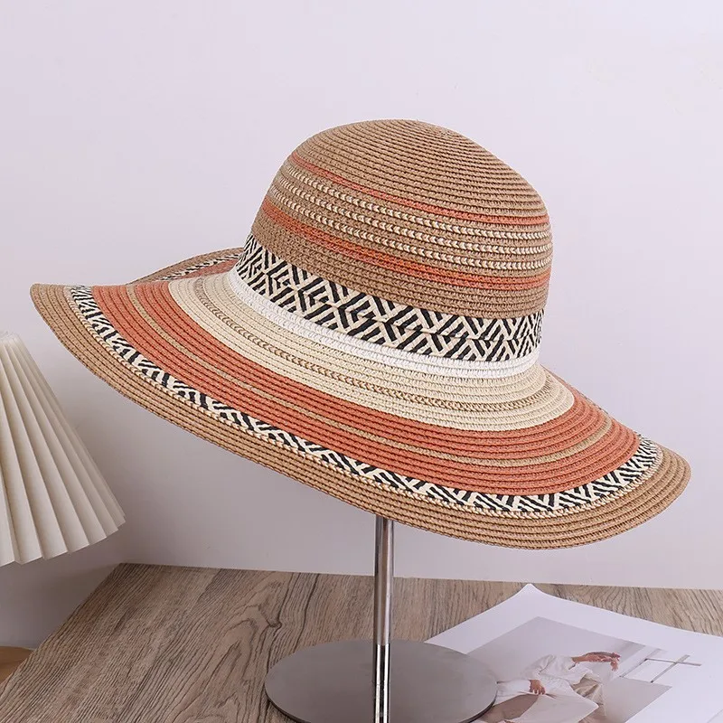 Women's Summer Wide Brim Breathable Fine Paper Straw Hat, Comfortable Fashion Versatile Outdoor Travel UV Protection Sun Cap
Women's Summer Wide Brim Breathable Fine Paper Straw Hat, Comfortable Fashion Versatile Outdoor Travel UV Protection Sun Cap