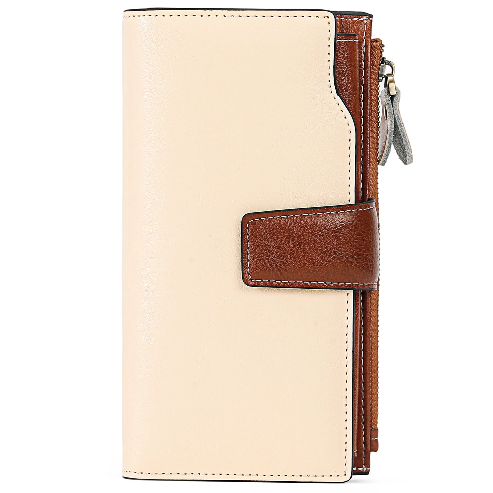 Vintage Women's Long Wallet with RFID Genuine Leather Triple Folded Clutch
Vintage Women's Long Wallet with RFID Genuine Leather Triple Folded Clutch