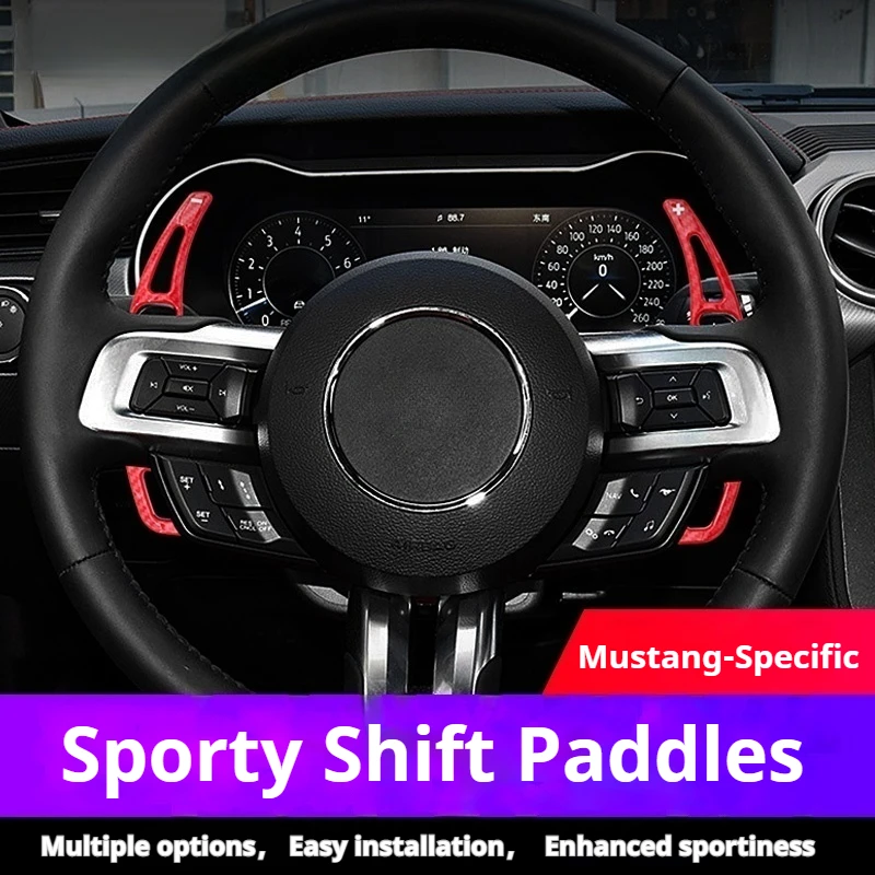 Suitable for Ford Mustang 15-23 models MUSHANG carbon fiber steering wheel shift paddles interior upgrade and modification
Suitable for Ford Mustang 15-23 models MUSHANG carbon fiber steering wheel shift paddles interior upgrade and modification