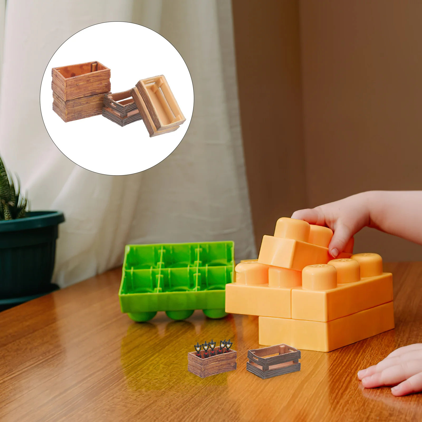 4 Pcs House Storage Basket Mini Decor W Food 330X200X150CM Crate Toy Light Brown Crates
4 Pcs House Storage Basket Mini Decor W Food 330X200X150CM Crate Toy Light Brown Crates