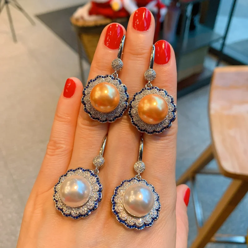 Fashion Australian White Pearl Yellow Pearl Earrings for Women European and American Style Pearl Earrings
Fashion Australian White Pearl Yellow Pearl Earrings for Women European and American Style Pearl Earrings