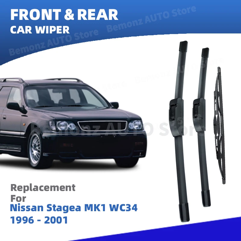 LHD RHD Front Rear Windshield Wiper Blades For Nissan Stagea MK1 WC34 1996 1997 1998 1999 2000 2001 Grand Windscreen Accessories
LHD RHD Front Rear Windshield Wiper Blades For Nissan Stagea MK1 WC34 1996 1997 1998 1999 2000 2001 Grand Windscreen Accessories