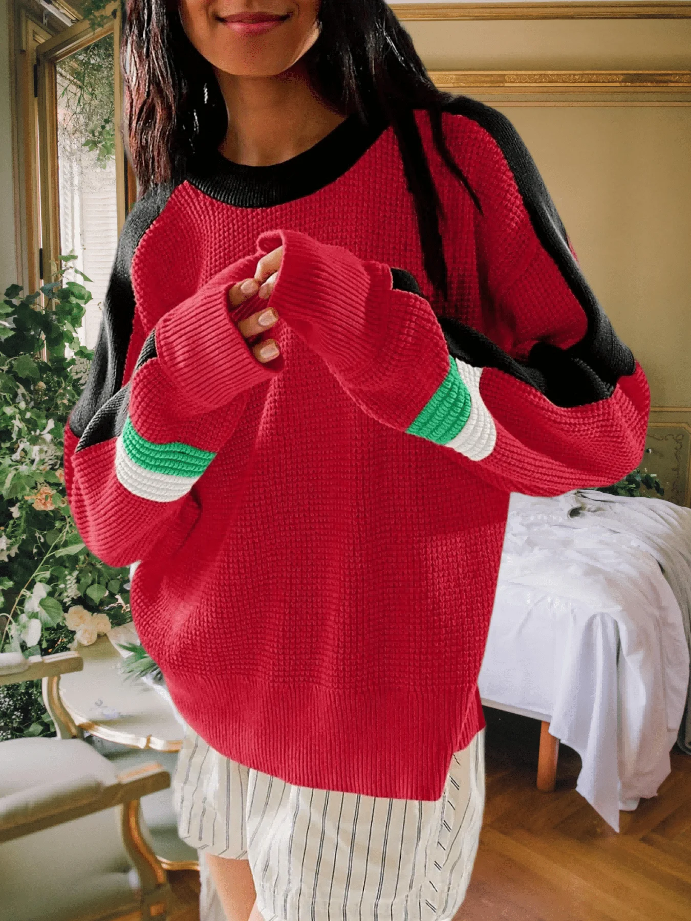 Женский осенний 2025 повседневный вафельный вязаный свитер с цветными блоками, круглый вырез, длинный рукав, свободный осенний модный пуловер, топ
Женский осенний 2025 повседневный вафельный вязаный свитер с цветными блоками, круглый вырез, длинный рукав, свободный осенний модный пуловер, топ