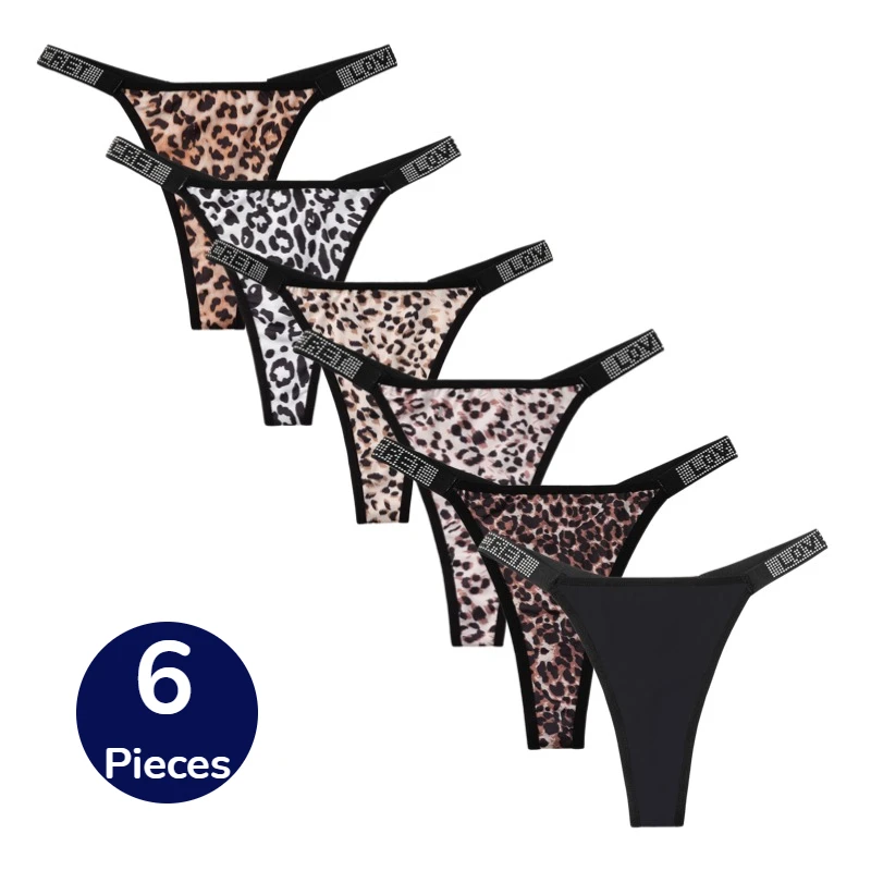 TrowBridge 6PCS/Set Women's Panties Fashion Leopard Thongs Woman Seamless Sexy Lingerie Breathable Cozy G-String Hot T-Back Sale
TrowBridge 6PCS/Set Women's Panties Fashion Leopard Thongs Woman Seamless Sexy Lingerie Breathable Cozy G-String Hot T-Back Sale