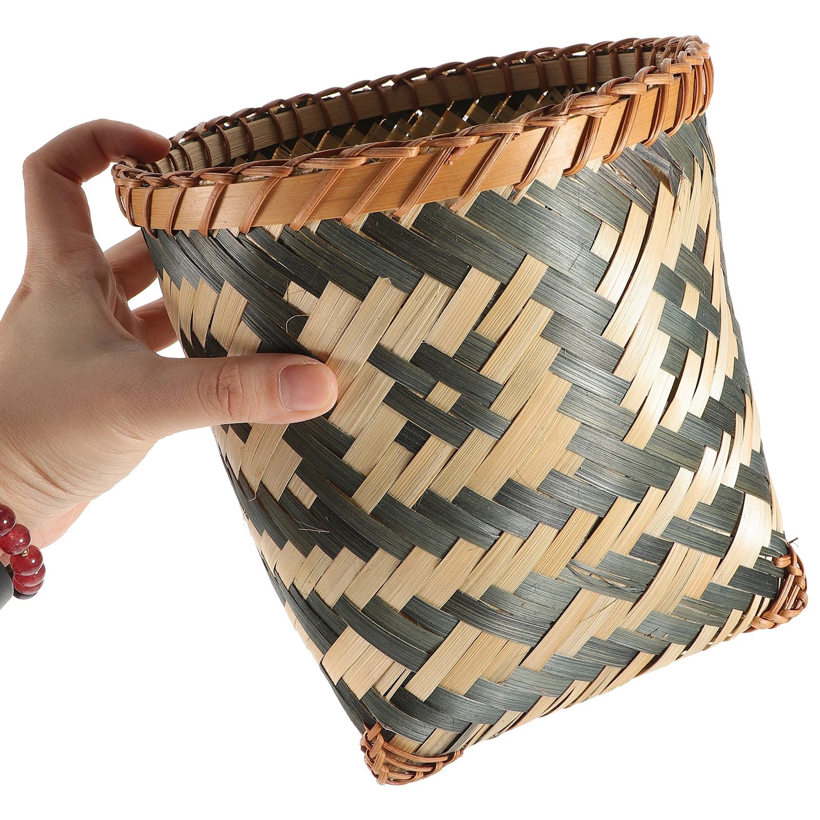 Bamboo-woven Trash Can Wastebaskets Storage Basket for Bedroom Room Eco-friendly Wear-resistant Material Creative
Bamboo-woven Trash Can Wastebaskets Storage Basket for Bedroom Room Eco-friendly Wear-resistant Material Creative