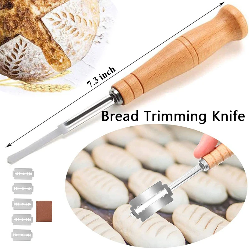 Bread Cutter French Bread Blades with 5 Razor Blades For DIY Bread Baking Pizza Kitchen Gadgets
Bread Cutter French Bread Blades with 5 Razor Blades For DIY Bread Baking Pizza Kitchen Gadgets