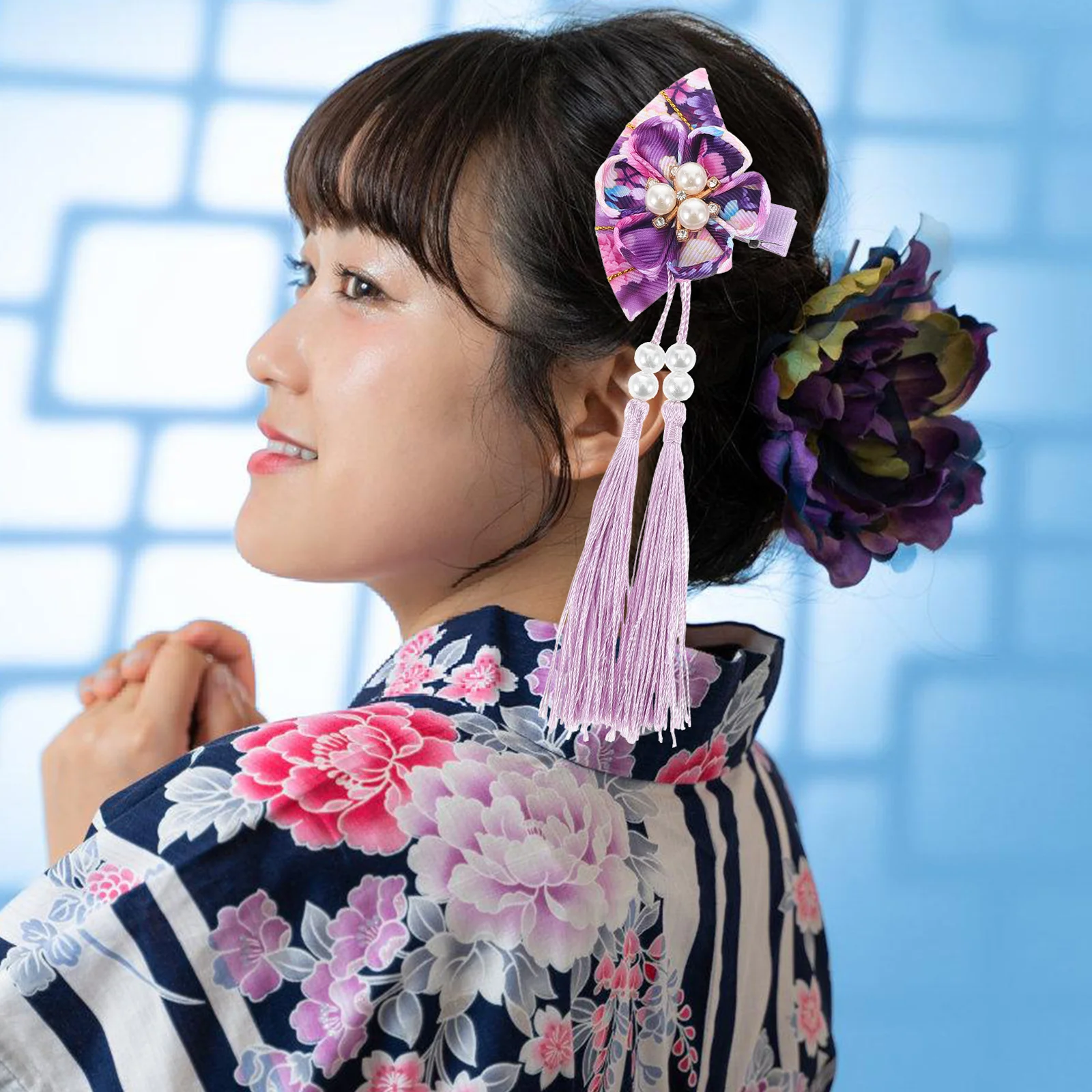 Japanese Hair Accessories Fan Hair Clip Tassel Bright Colors Comfortable Material Women Girls Hanfu Kimono Hairstyle Purple
Japanese Hair Accessories Fan Hair Clip Tassel Bright Colors Comfortable Material Women Girls Hanfu Kimono Hairstyle Purple