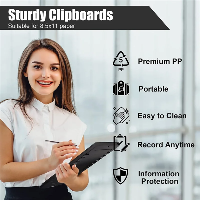 Clipboard With Storage, Clipboard Black Clip Board, Nursing Clipboard Clip Boards 8.5X11 With Storage And Pen Holder
Clipboard With Storage, Clipboard Black Clip Board, Nursing Clipboard Clip Boards 8.5X11 With Storage And Pen Holder