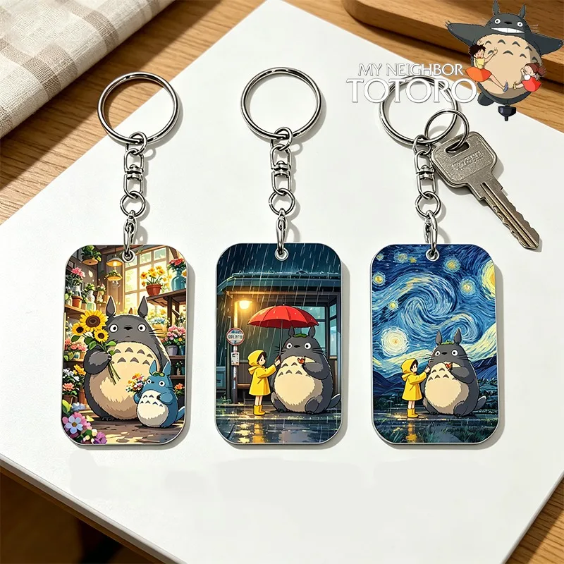 My Neighbor Totoro Key Fobs Creative Manga Keys Tags Cartoon Double-side Print Keychain Women Anime Bag Decorate Men Car Keyring
My Neighbor Totoro Key Fobs Creative Manga Keys Tags Cartoon Double-side Print Keychain Women Anime Bag Decorate Men Car Keyring
