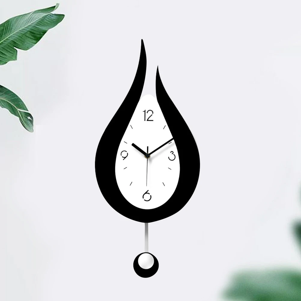Acrylic Wall Clock Creative Water Shape Pendulum Swinging Easy Clean Firm Light Girls Handle Decoration Room
Acrylic Wall Clock Creative Water Shape Pendulum Swinging Easy Clean Firm Light Girls Handle Decoration Room