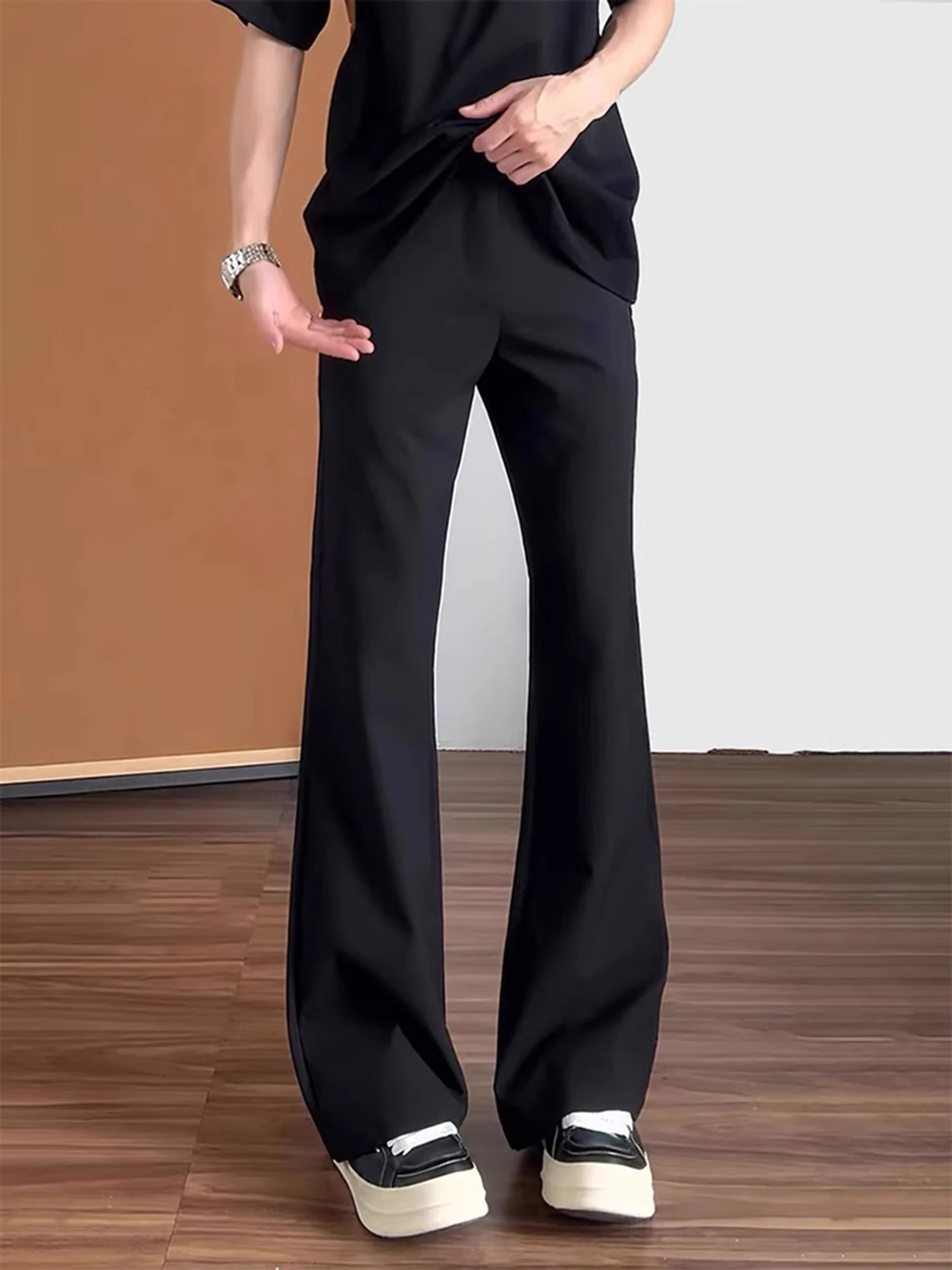 Мужские прямые брюки Bla Ice Silk: летние, тонкие, охлаждающие, с эффектом похудения, расклешенные, длинные, повседневные, молодежные
Мужские прямые брюки Bla Ice Silk: летние, тонкие, охлаждающие, с эффектом похудения, расклешенные, длинные, повседневные, молодежные