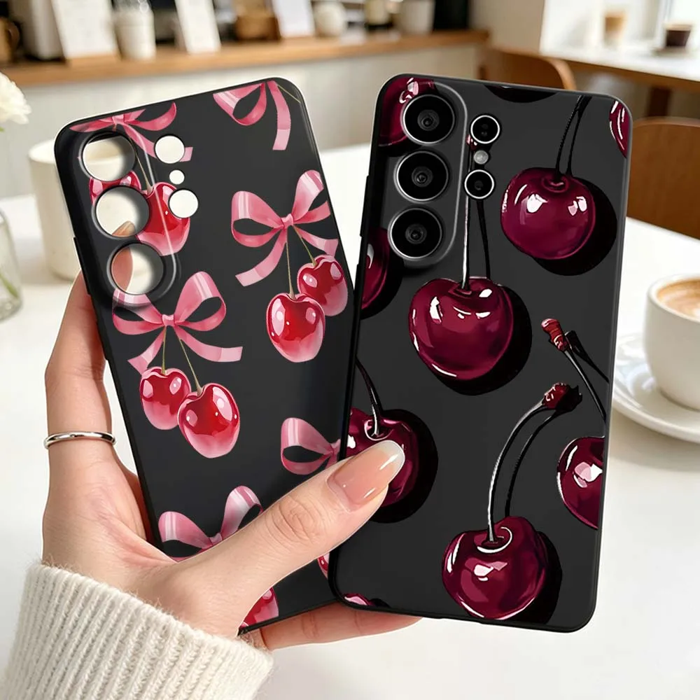 Luxury Wine Red Cherry Pattern Phone Case For Samsung Galaxy S26 S25 S24 S23 S22 S21 S20 Pro Edge Ultra Plus FE 5G Black Cover
Luxury Wine Red Cherry Pattern Phone Case For Samsung Galaxy S26 S25 S24 S23 S22 S21 S20 Pro Edge Ultra Plus FE 5G Black Cover
