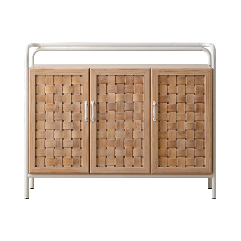 Retro dining side cabinet Solid wood cream wind woven wood against the wall Entrance decorative cabinet
Retro dining side cabinet Solid wood cream wind woven wood against the wall Entrance decorative cabinet