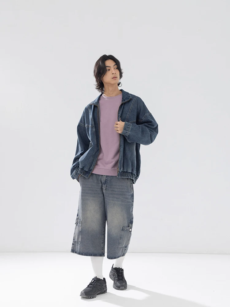 Retro Waed Denim Long Sve Jaet New Autumn Winter Men's Faion Outerwear Breathable Cotton Casual Sle Zipper Closure
Retro Waed Denim Long Sve Jaet New Autumn Winter Men's Faion Outerwear Breathable Cotton Casual Sle Zipper Closure