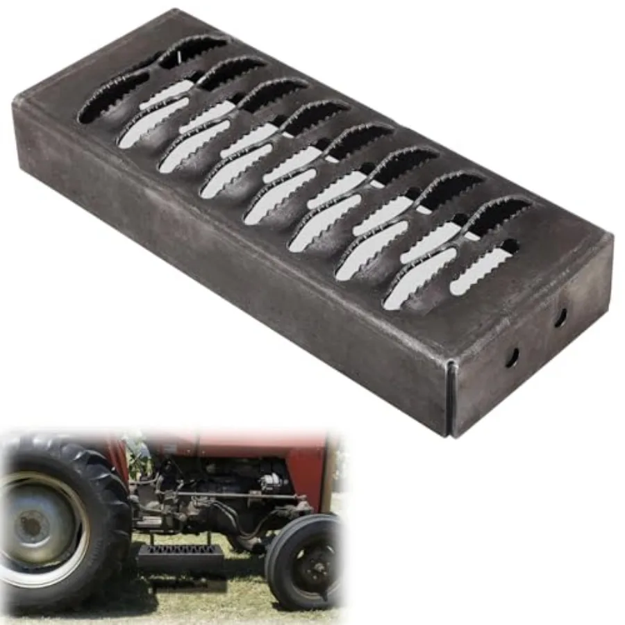 Truck tire step for construction work, steel, black, 12 in x 4.75 in x 1.87 in, plain design, utility vehicle and trailer use
Truck tire step for construction work, steel, black, 12 in x 4.75 in x 1.87 in, plain design, utility vehicle and trailer use