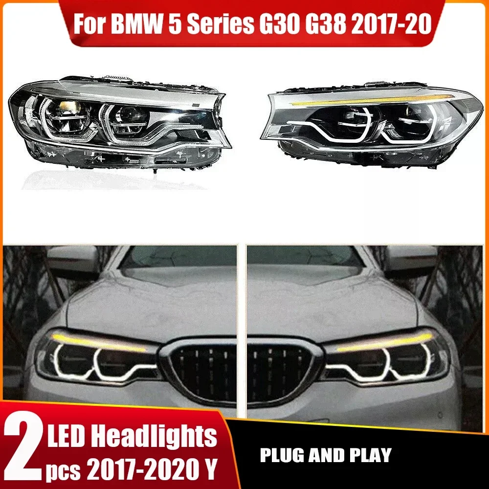 For BMW 5 Series G30 Headlights 2017 2018-2020 G30 Headlights Xenon HID Upgrade Full LED Headlight Assembly Plug And Play
For BMW 5 Series G30 Headlights 2017 2018-2020 G30 Headlights Xenon HID Upgrade Full LED Headlight Assembly Plug And Play