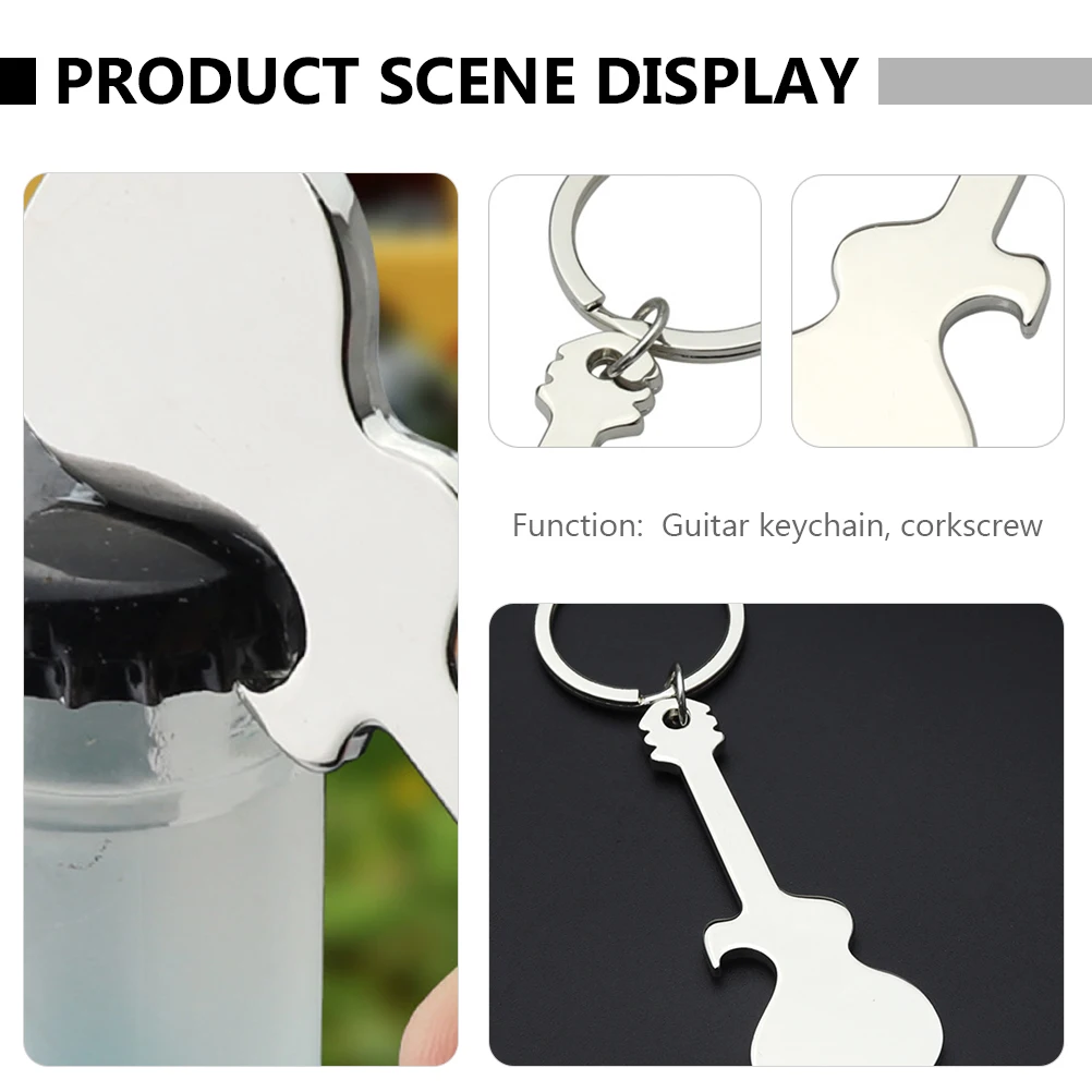 3pcs Guitar Keychain Mini Bottle Opener Keyring Drink Car Beer Zinc Alloy Shaped High Quality Practical Gift Idea
3pcs Guitar Keychain Mini Bottle Opener Keyring Drink Car Beer Zinc Alloy Shaped High Quality Practical Gift Idea