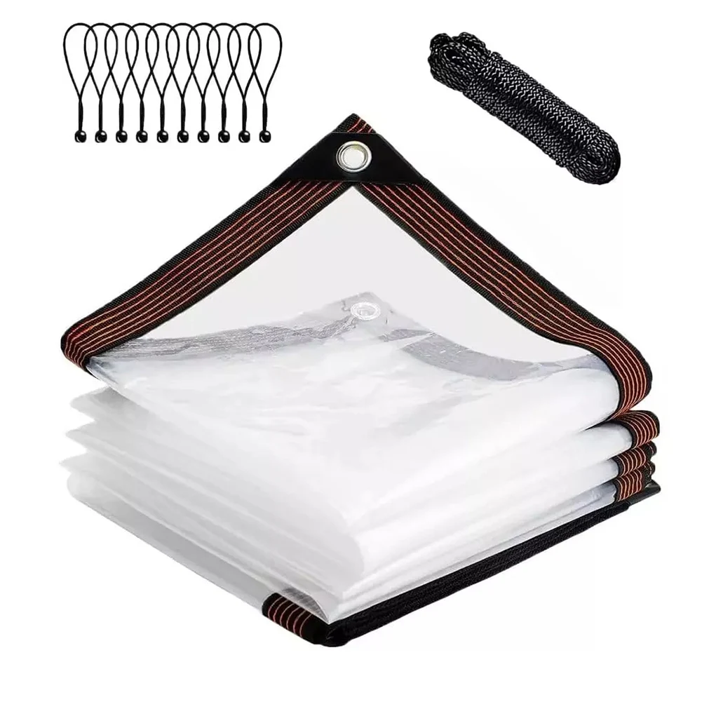Transparent Multipurpose Waterproof Cover With Rustproof Eyelets Designed For Effective For Outdoor Use Year Round
Transparent Multipurpose Waterproof Cover With Rustproof Eyelets Designed For Effective For Outdoor Use Year Round