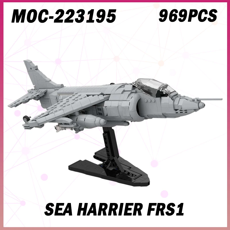969PCS MOC-223195 Military War Sea Harrier FRS1 Building Block Model Brick Set Creative High-quality Desktop Decoration Gifts
969PCS MOC-223195 Military War Sea Harrier FRS1 Building Block Model Brick Set Creative High-quality Desktop Decoration Gifts