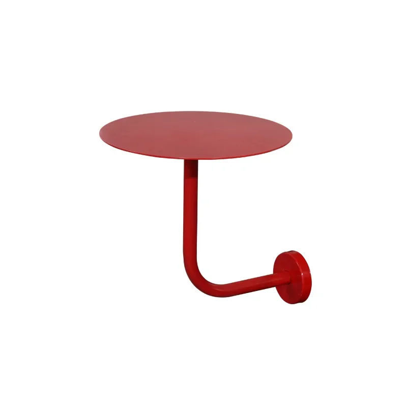 Industrial style wrought iron cafe milk tea shop wall-mounted red small round table
Industrial style wrought iron cafe milk tea shop wall-mounted red small round table