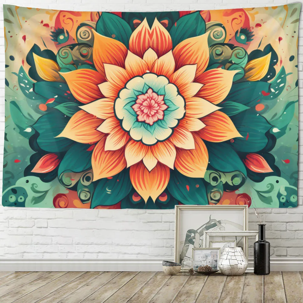 Kaleidoscope colored flower tapestry, multi size wall hanging, soft background fabric aesthetic bedroom and dormitory decoration
Kaleidoscope colored flower tapestry, multi size wall hanging, soft background fabric aesthetic bedroom and dormitory decoration