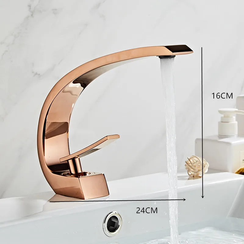 Tuqiu Basin Faucet Modern Bathroom Mixer Tap Black/Gold Wash basin Faucet Single Handle Hot and Cold Waterfall Faucet
Tuqiu Basin Faucet Modern Bathroom Mixer Tap Black/Gold Wash basin Faucet Single Handle Hot and Cold Waterfall Faucet