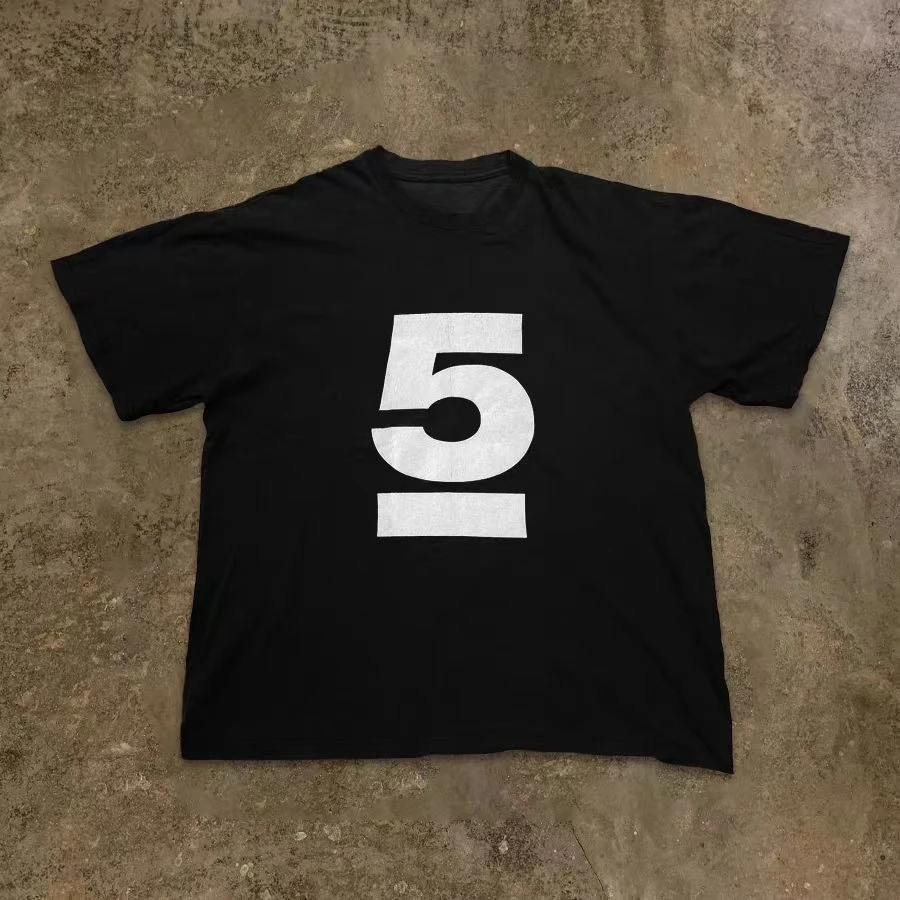 Street Number 5 Print Black Short Sleeve Pattern, Print Summer Luxury Brand Cotton Men's and Women's T-Shirts Short Sleeves
Street Number 5 Print Black Short Sleeve Pattern, Print Summer Luxury Brand Cotton Men's and Women's T-Shirts Short Sleeves