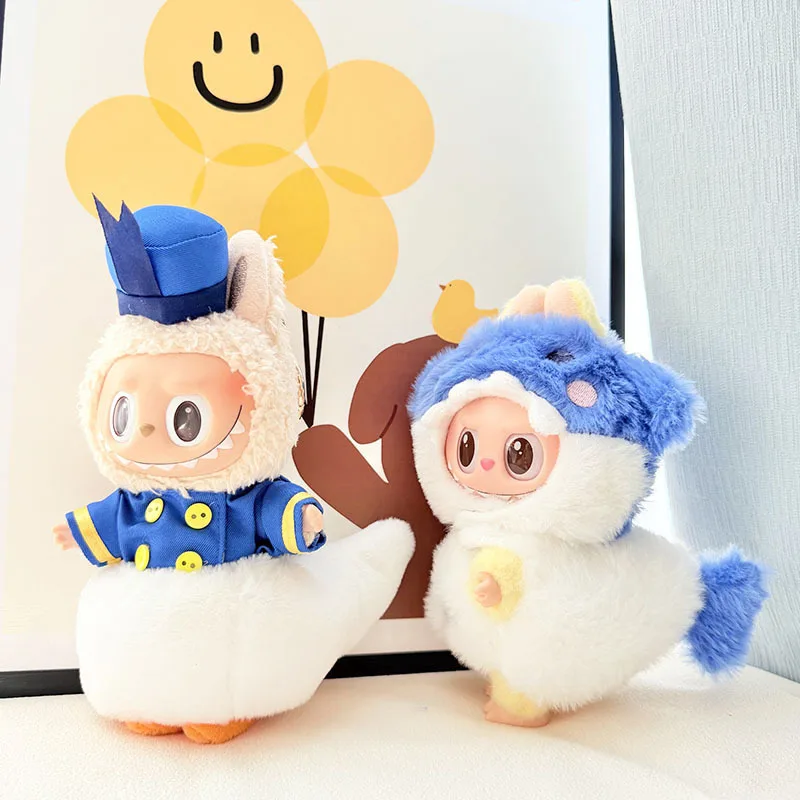 17cm Labubu II Idol Doll Sitting Party Cute Blue Shark Plush Doll Clothing Accessories Korean Kpop Exo Clothing DIY Gift
17cm Labubu II Idol Doll Sitting Party Cute Blue Shark Plush Doll Clothing Accessories Korean Kpop Exo Clothing DIY Gift