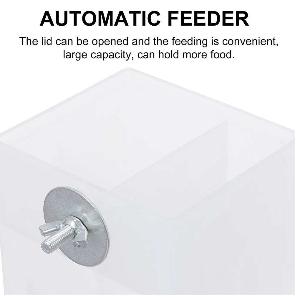 Automatic Hanging Waterproof Large Capacity Seed For Parrot Cockatiel Cage Feeder Clear Sturdy Bowl Pet Bird Food Holder Bird
Automatic Hanging Waterproof Large Capacity Seed For Parrot Cockatiel Cage Feeder Clear Sturdy Bowl Pet Bird Food Holder Bird