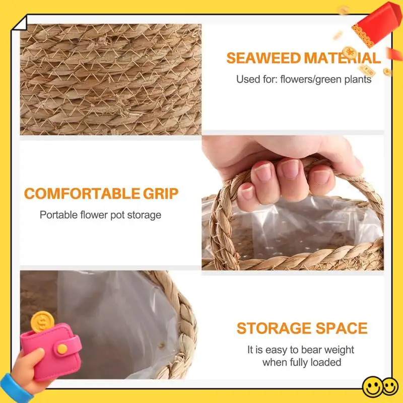 A89Q-Straw Storage Basket Rattan Floor Flower Pot Crafts Decoration Modern Home Living Room Bedroom Shop Flower Basket
A89Q-Straw Storage Basket Rattan Floor Flower Pot Crafts Decoration Modern Home Living Room Bedroom Shop Flower Basket