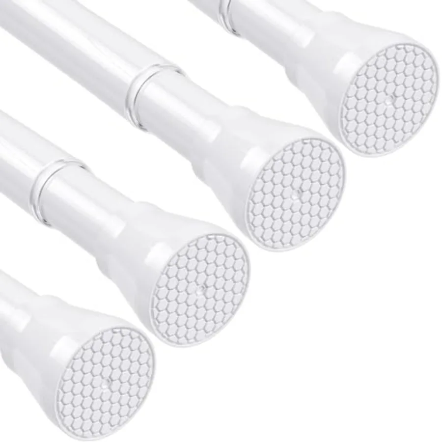 4Pack Tension Curtain Rod 30 to 64 inch Adjustable Curtain Rod No Drilling White Shower Expandable Spring Tension Pressure Rod
4Pack Tension Curtain Rod 30 to 64 inch Adjustable Curtain Rod No Drilling White Shower Expandable Spring Tension Pressure Rod