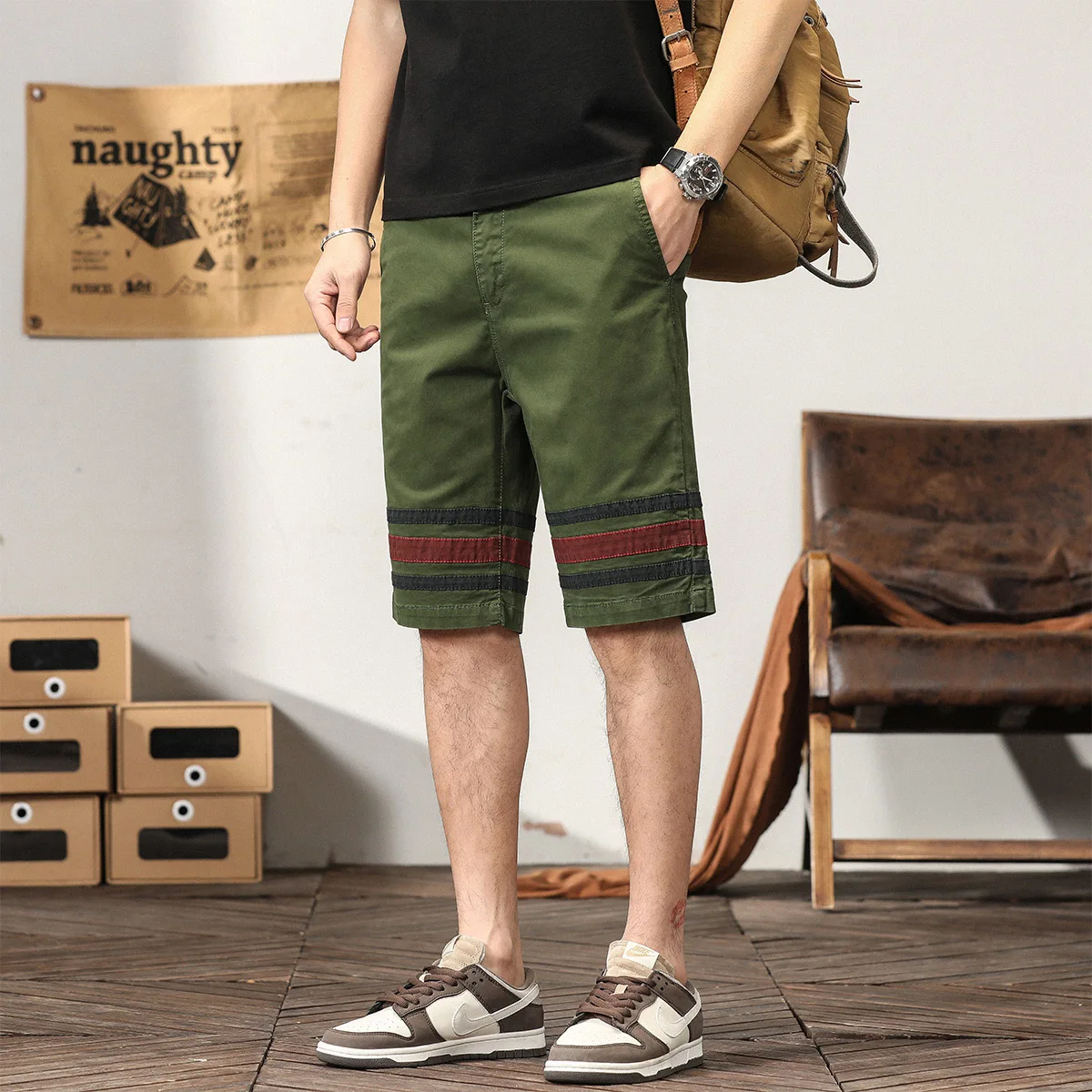 Camouflage Men's Casual Shorts Summer Knee Length Fashion Casual Work Pants Straight Shorts Side Zipper Short Pants Trousers
Camouflage Men's Casual Shorts Summer Knee Length Fashion Casual Work Pants Straight Shorts Side Zipper Short Pants Trousers