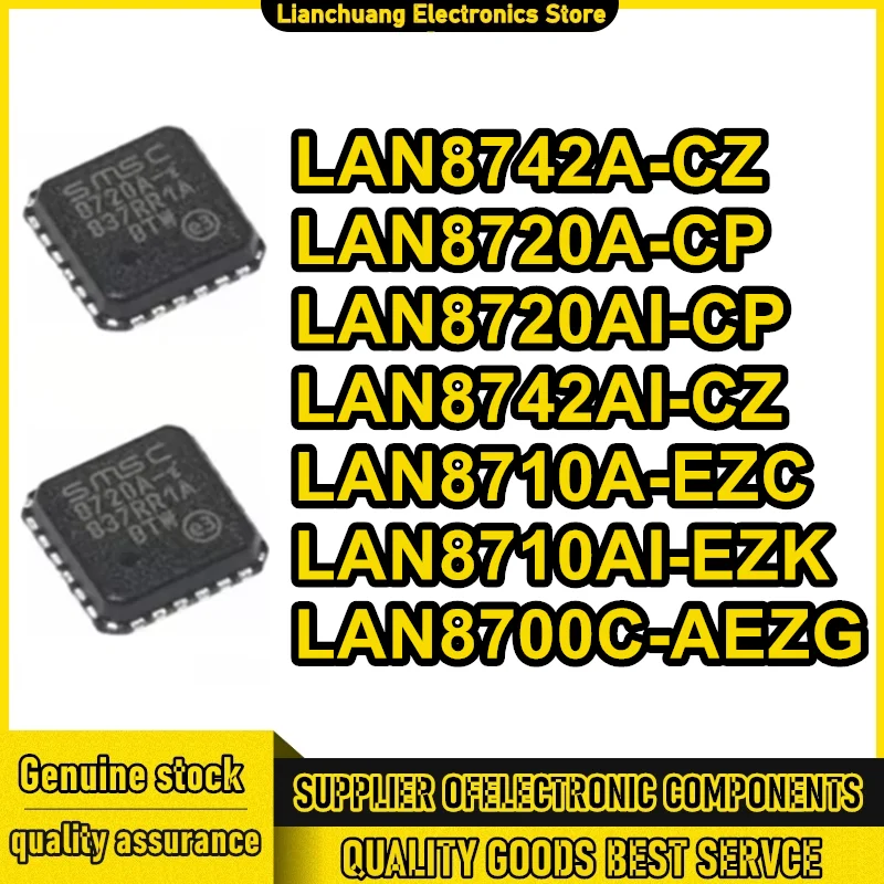 LAN8720A-CP LAN8742A-CZ LAN8742AI-CZ LAN8720AI-CP LAN8710A-EZC LAN8710AI-EZK LAN8700C-AEZG LAN IC чип QFN в наличии
LAN8720A-CP LAN8742A-CZ LAN8742AI-CZ LAN8720AI-CP LAN8710A-EZC LAN8710AI-EZK LAN8700C-AEZG LAN IC чип QFN в наличии