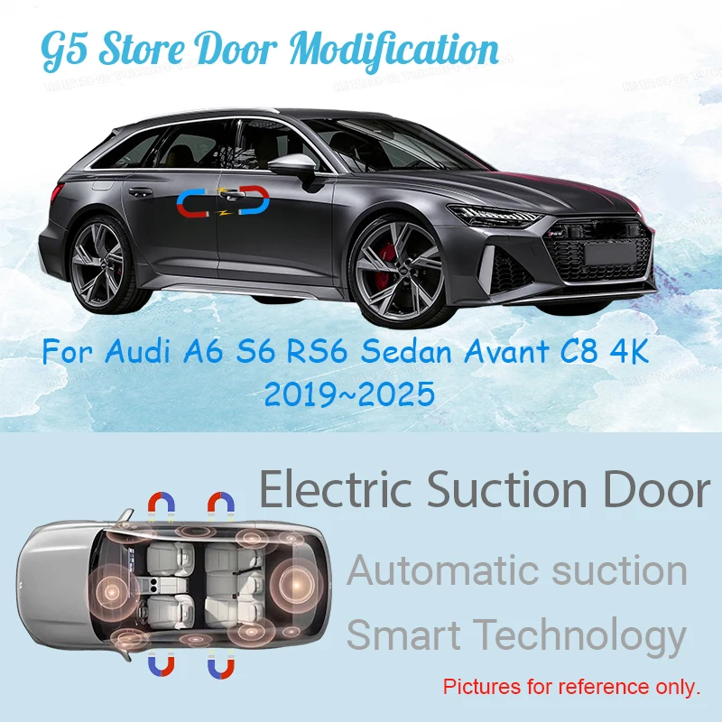 For Audi A6 S6 RS6 Sedan Avant C8 4K 2019~2025 Car Electric Suction Door Power-assisted Closing Door Soft-close Function
For Audi A6 S6 RS6 Sedan Avant C8 4K 2019~2025 Car Electric Suction Door Power-assisted Closing Door Soft-close Function